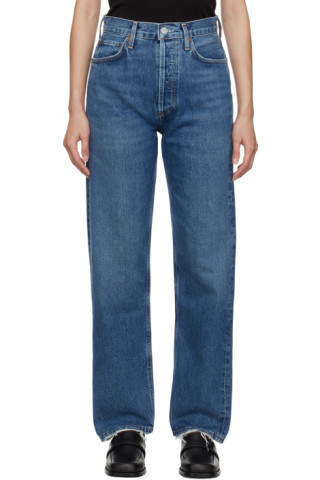 Blue 90's Pinch Jeans by AGOLDE on Sale