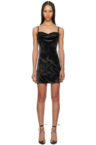 【関税込み】Miaou ブラック Paola ミニドレス Black Paola Minidress by Miaou on Sale