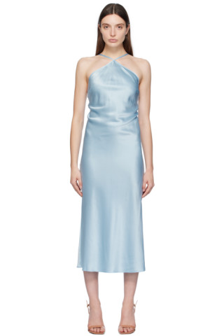 Saks Potts: Blue Sno Midi Dress | SSENSE