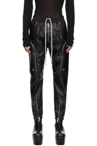 Black Bauhaus Denim Cargo Pants by Rick Owens on Sale Black Bauhaus Denim Cargo Pants by Rick Owens on Sale