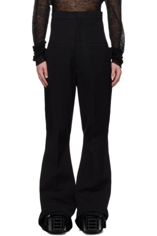 Rick Owens: Black Dirt Lido Trousers | SSENSE Canada