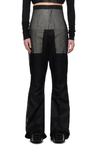 Rick Owensのブラック Dirt Bolan トラウザーズがセール中