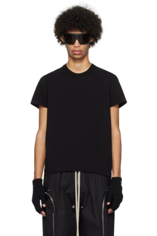 Rick Owens: ブラック Short Level Tシャツ | SSENSE 日本