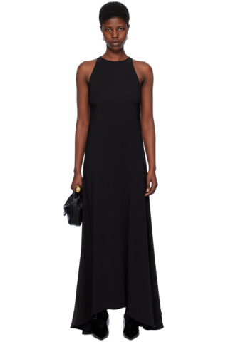 【関税込み】Jil Sander ブラック フレア マキシドレス Jil Sanderのブラック フレア マキシドレスがセール中