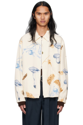 Jil Sander - Off-White Printed Jacket