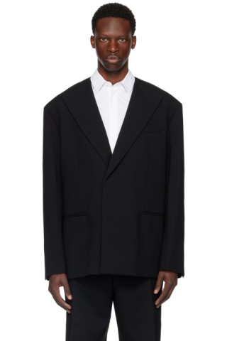 JIL SANDER ブラック テーラードジャケット Jil Sanderのブラック テーラードジャケットがセール中