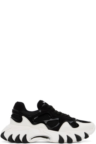 【関税込み】Balmain ブラック&ホワイト B-East スニーカー Balmainのブラック&ホワイト B-East スニーカーがセール中