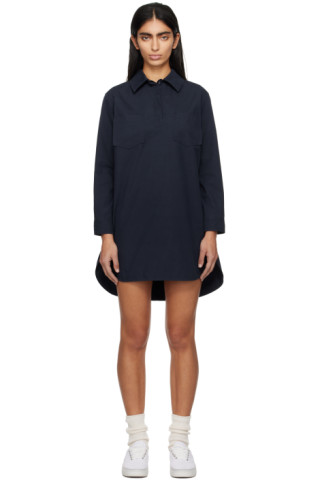 【関税込み】A.P.C. ネイビー Angela ミニワンピース A.P.C.のネイビー Angela ミニワンピースがセール中