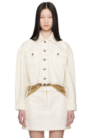 A.P.C. デニムジャケット Natacha Ramsay-Levi コラボ A.P.C.のNatacha Ramsay-Leviエディション オフホワイト Sainters