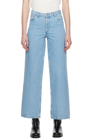 A.P.C.: Blue Elisabeth Jeans | SSENSE