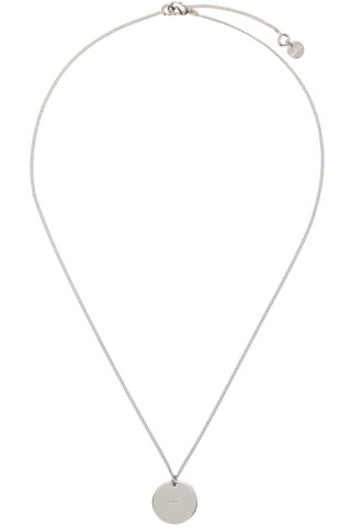 A.P.C.: Silver Eloi Necklace | SSENSE