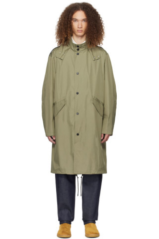 APC カーキ メンズ コート A.P.C.のカーキ Antonny トレンチコートがセール中