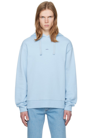 【関税込み】A.P.C. ブルー Larry フーディ A.P.C.のブルー Larry フーディがセール中