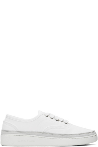 【関税込み】A.P.C. ホワイト Plain Simple スニーカー White Plain Simple Sneakers by A.P.C. on Sale