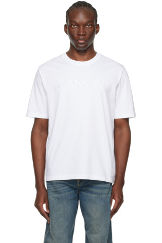 【関税込み】Lanvin ホワイト Clover Snake パッチ Tシャツ Lanvinのホワイト オーバーサイズ Tシャツがセール中