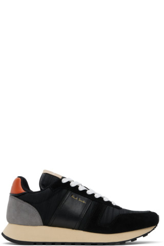 Black Shadow Stripe Eighties Sneakers by Paul Smith on Sale Black Shadow Stripe Eighties Sneakers by Paul Smith on Sale
