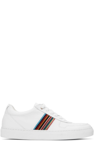【関税込み】Paul Smith ホワイト Fermi レザースニーカー Paul Smithのホワイト Fermi レザースニーカーがセール中