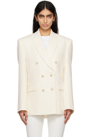 WARDROBE.NYC: Off-White Double Breasted Blazer | SSENSE