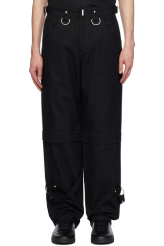 【関税込み】Givenchy ブラック ジャカード トラウザーズ Givenchyのブラック Two-In-One トラウザーズがセール中