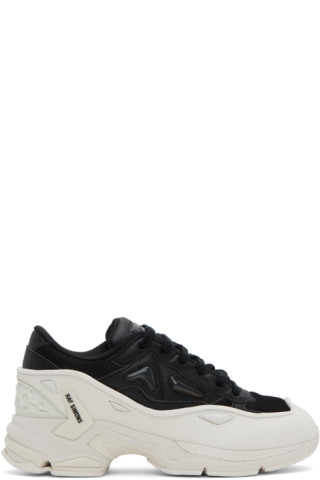 Black & Off-White Pharaxus Sneakers by Raf Simons on Sale Black & Off-White Pharaxus Sneakers by Raf Simons on Sale