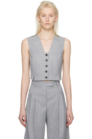 【関税込み】By Malene Birger グレー Bettas ベスト Gray Bettas Vest by by Malene Birger on Sale