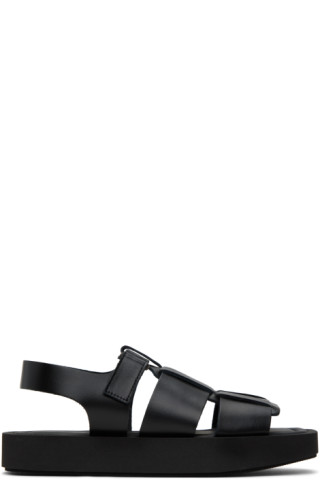 サンダル・ミュール BY MALENE BIRGER Women Sandals 103395 59301 050 BLACK Black Lalla leather sandals - Buy sfra-bmb-storefront-catalog
