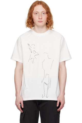 White Formation T-Shirt by HELIOT EMIL on Sale