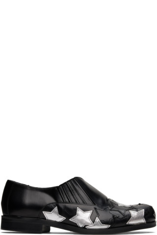 Stefan Cooke: Black 100 Stars Loafers | SSENSE Stefan Cooke: Black 100 Stars Loafers | SSENSE