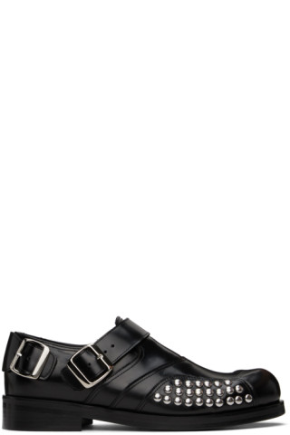 Stefan Cooke - Black Stud Panel Biker Monkstraps