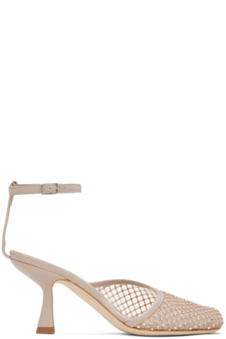 Christopher Esber: Beige Minette Veil Heels | SSENSE