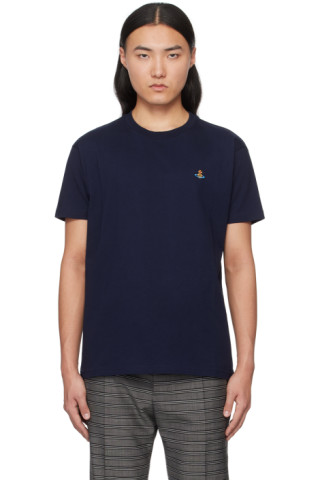 Vivienne Westwood: Navy Classic T-Shirt | SSENSE Canada