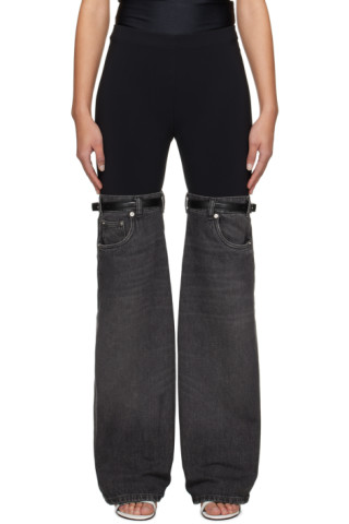 デニム・ジーパン COPERNI Women Denim Pants COPP40852WABK Black Boyfriend Denim Pants – Coperni