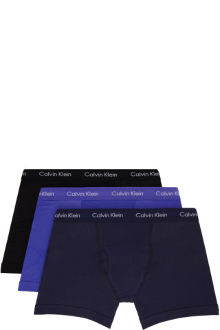 Calvin Klein 3 Pack Boxer Briefs - Multi - 000NB3706A