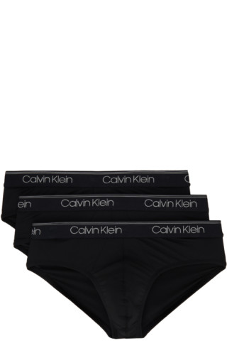 Calvin Klein 3 pack under wear set for ladies-Black - Sefbuy