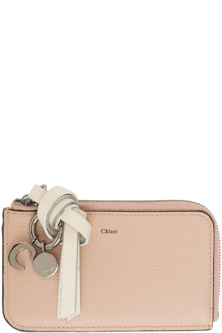 ★Chloe★24FW★ Alphabet Card Holder Pink CHC21WP944F576J5 Pink Alphabet Card Holder by Chloé on Sale