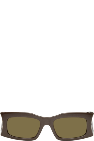 【関税込み】Balenciaga SSENSE限定 ブラウン サングラス SSENSE Exclusive Brown Sunglasses by Balenciaga on Sale