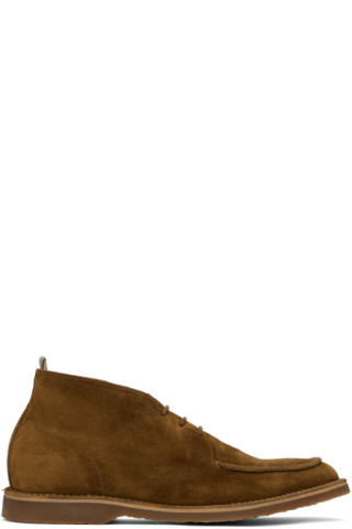 Officine Creative: Brown Kent 002 Boots | SSENSE