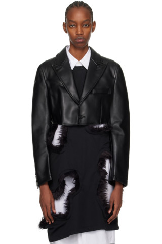 Comme des Garçons Homme Plusのブラック パデッド フェイク