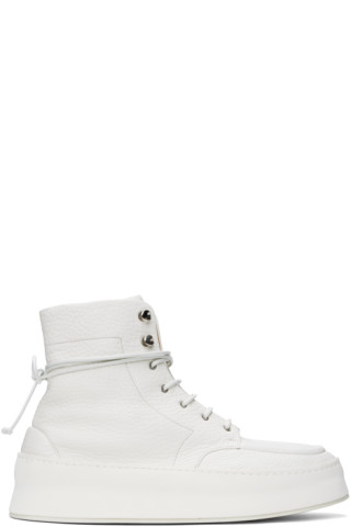 Marsèll: White Cassapana Boots | SSENSE