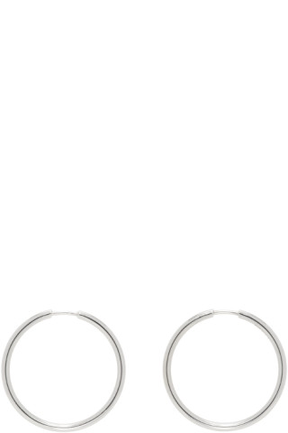 Silver Senorita 25 Hoop Earrings by Maria Black on Sale