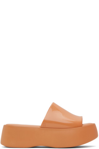 【関税込み】Melissa タン Becky サンダル Tan Becky Sandals by Melissa on Sale