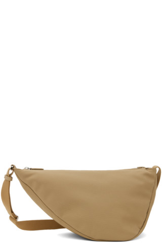 The Row: Tan Slouchy Banana Two Bag | SSENSE