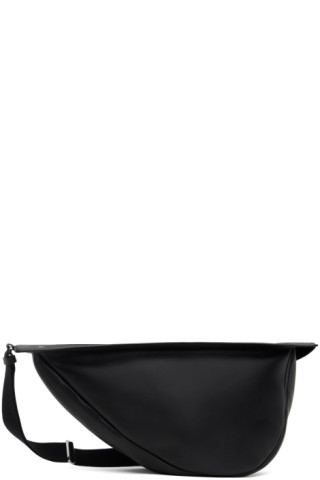 The Row: Black Large Slouchy Banana Bag | SSENSE