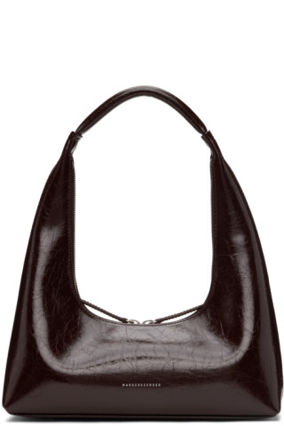 Marge Sherwood - Brown Crinkled Leather Shoulder Bag