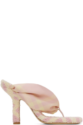 Burberry Pink Rubber Sandals
