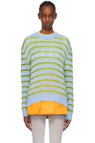 Marni - Blue & Green Striped Sweater