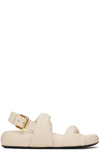 【関税込み】Marni オフホワイト Back Buckle サンダル Marniのオフホワイト Back Buckle サンダルがセール中