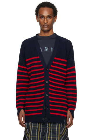 【MARNI / マルニ】DESTROY CARDIGAN BK 46 MARNI - MARNI マルニ カーディガン 46(M位) 水色 【古着