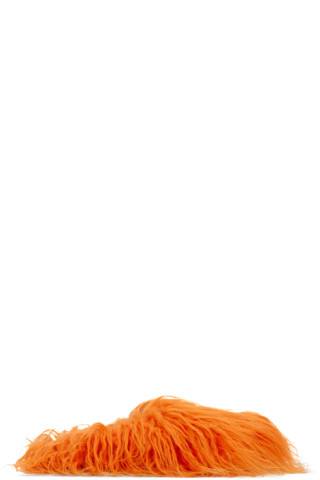 【関税込み】Marni SSENSE限定 オレンジ Fussbett サボサンダル SSENSE Exclusive Orange Fussbett Sabot Loafers by Marni on Sale
