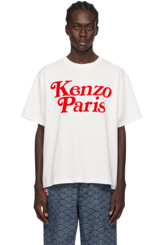 Kenzo: Off-White Kenzo Paris VERDY Edition T-Shirt | SSENSE